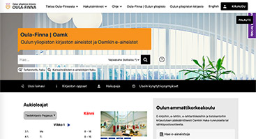 oamk.finna.fi skärmbild